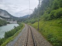 Fahrt mit dem Glacier-Express (entlang des Vorderrheins...)