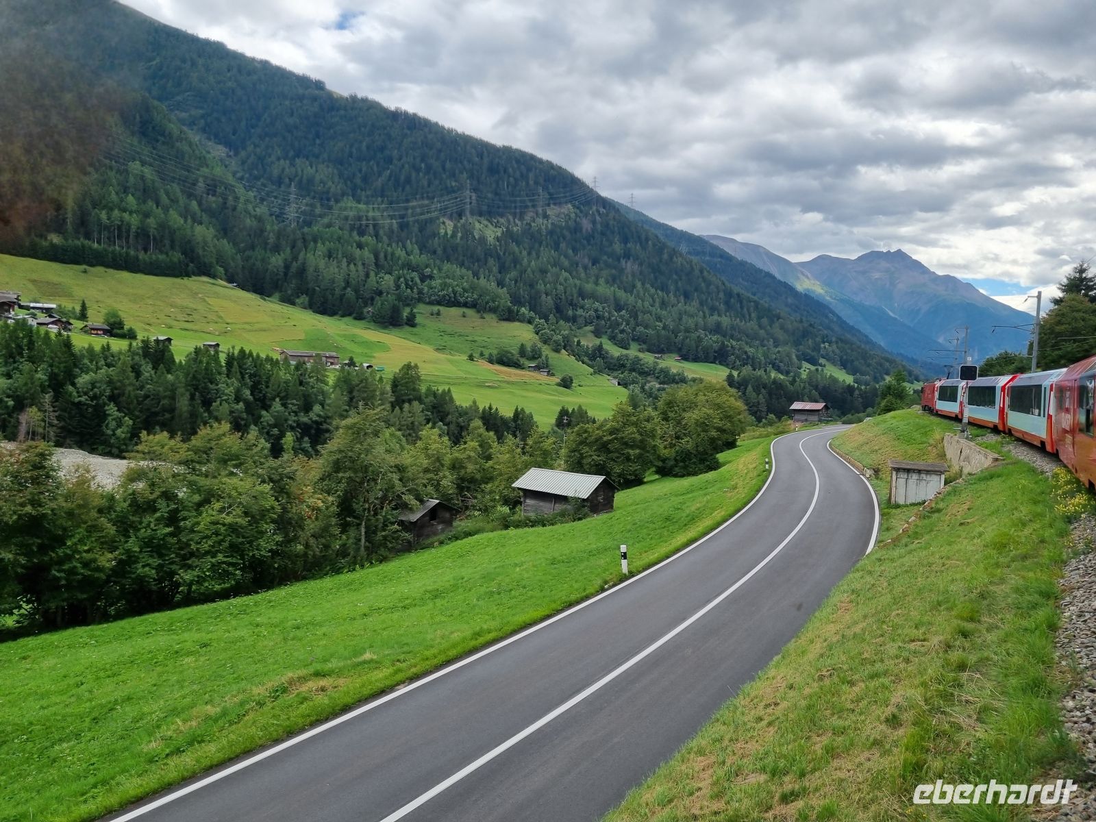 Fahrt mit dem Glacier-Express (Goms)