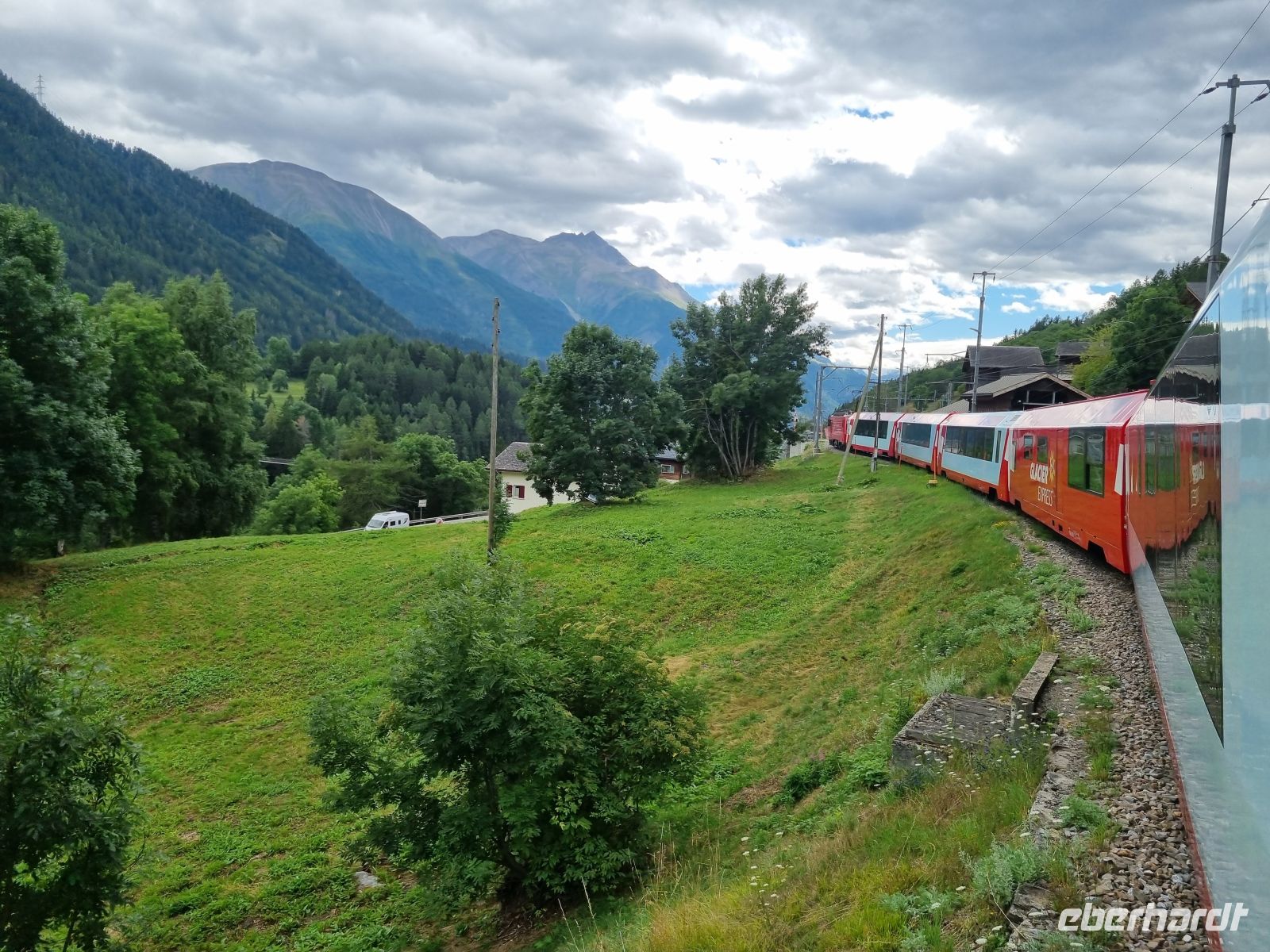 Fahrt mit dem Glacier-Express (Goms)