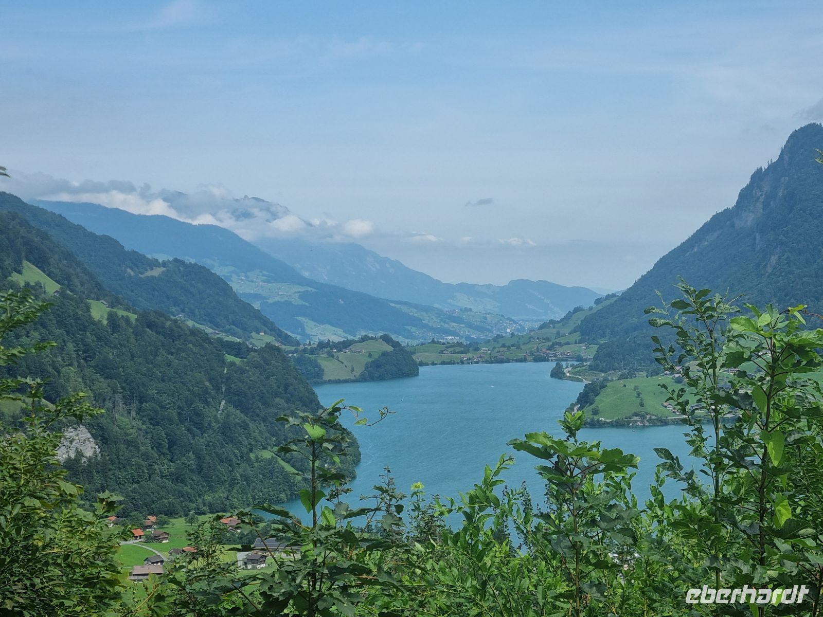Blick zum Lungernsee bzw. Pilatus 