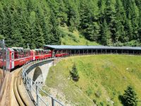 Fahrt mit dem Bernina-Express...