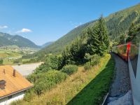 Fahrt mit dem Glacier-Express (auf dem Weg von Disentis zum Oberalppass...)