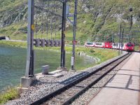 Fahrt mit dem Glacier-Express (auf dem Oberalppass...)