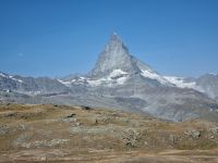 Fahrt zum Gornergrat mit Blick zum Matterhorn
