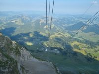 Fahrt mit der Säntis-Schwebebahn zurück zur Schwägalp...