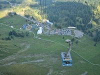 Fahrt mit der Säntis-Schwebebahn zurück zur Schwägalp...