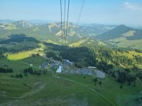 Fahrt mit der Säntis-Schwebebahn zurück zur Schwägalp...