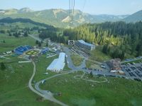 Fahrt mit der Säntis-Schwebebahn zurück zur Schwägalp...