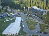 Fahrt mit der Säntis-Schwebebahn zurück zur Schwägalp...