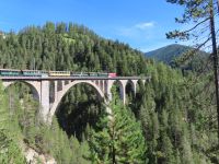 119 Ausflug in die Landwasserwelt -  Überfahrt des Nostalgie-Zuges über das Wiesener Viadukt