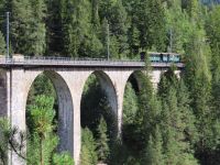 121 Ausflug in die Landwasserwelt -  Überfahrt des Nostalgie-Zuges über das Wiesener Viadukt