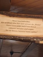 290 Zermatt - Raclette-Abend - Lustiger Spruch im Restaurant Furri