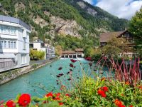 Interlaken (Untersee - Ausblick von der Kleinen Aarebrücke)