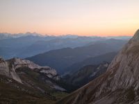 Abendstimmung auf dem Pilatus-Kulm...
