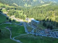 Fahrt mit der Säntis-Schwebebahn zur Schwägalp...