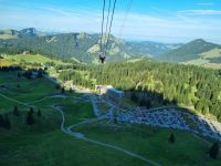 Fahrt mit der Säntis-Schwebebahn zur Schwägalp...