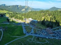 Fahrt mit der Säntis-Schwebebahn zur Schwägalp...