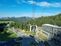 Fahrt mit der Säntis-Schwebebahn zur Schwägalp...
