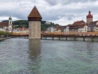 Blick zum Wasserturm und Kapellbrücke