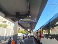Auf dem Bahnhof von Lugano