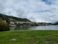 St. Moritzersee mit Blick auf St. Moritz-Dorf