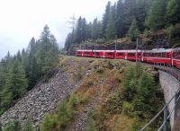 Fahrt mit dem Bernina-Express...