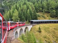 Fahrt mit dem Bernina-Express...