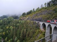 Fahrt mit dem Glacier-Express... (Landwasserviadukt)