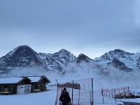 195 Silvester Berner Oberland - Ausflug auf den Berg Männlichen - Blick zu Eiger, Mönch und Jungfrau
