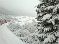 Fahrt mit dem Bernina-Express durch das Albulatal...