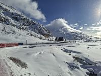 Fahrt mit dem Bernina-Express von Pontresina nach Ospizio Bernina...