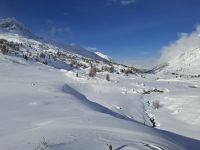 Fahrt mit dem Bernina-Express von Pontresina nach Ospizio Bernina...
