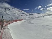 Fahrt mit dem Bernina-Express von Pontresina nach Ospizio Bernina...