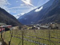 Fahrt mit dem Bernina-Express - Kreisviadukt von Brusio