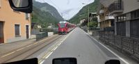 In Italien wird der Bernina Express zur Strassenbahn &ndash; &copy; Günter Thomas Menzel (Eberhardt TRAVEL)