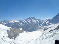 Aussicht aufs Eismeer (Grindelwald-Fieschergletscher), Station Eismeer, Schweiz &ndash; &copy; Saskia Pinnow (Eberhardt TRAVEL)