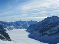 Ausflug auf das Jungfraujoch-Blick zum Aletschgletscher
