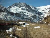 Fahrtimpressionen vom Bernina-Express