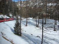 Fahrtimpressionen vom Bernina-Express