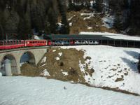 Fahrtimpressionen vom Bernina-Express