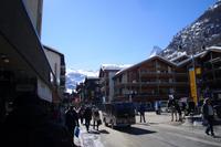 Bahnhofsplatz in Zermatt