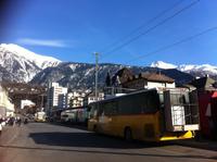 Ankunft mit dem Glacier-Express in Brig