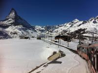 Fahrtimpressionen von der Gornergratbahn