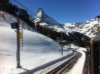 Fahrtimpressionen von der Gornergratbahn