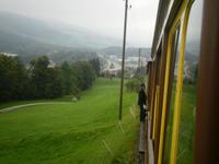 Fahrt mit der Rigi-Bahn