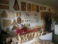 Holzschnitzerei in Brienz