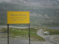 Wasserscheide auf dem Berninapass