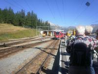 Einfahrt des Bernina-Express