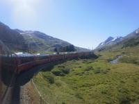 Fahrt mit dem Bernina-Express