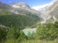 Palü-See mit Gletscher